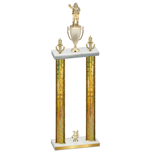 Double Gold Glacier Year Holiday Trophy