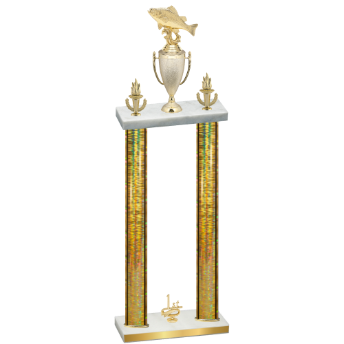 Double Gold Glacier First Place Fishing Trophy