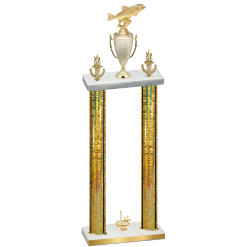 Double Gold Glacier First Place Fishing Trophy