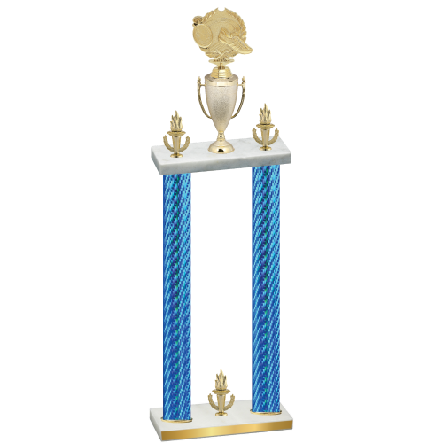 Double Blue Carbon Fiber Victory Running Trophy