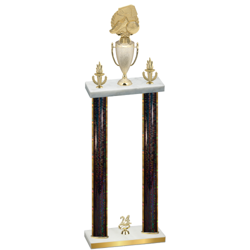 Double Black Glacier Year Soccer Trophy