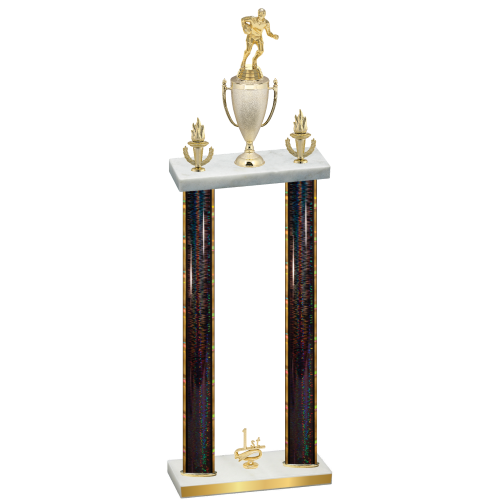 Double Black Glacier First Place Rugby Trophy