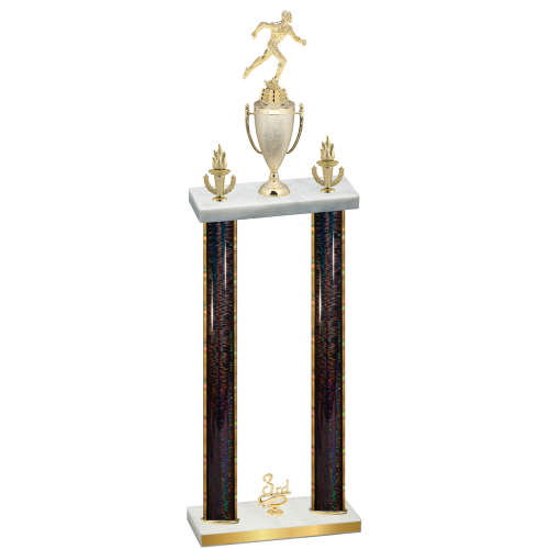Double Black Glacier Third Place Running Trophy