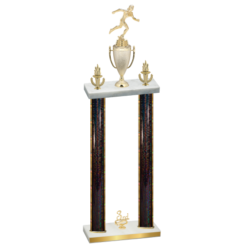 Double Black Glacier Third Place Running Trophy