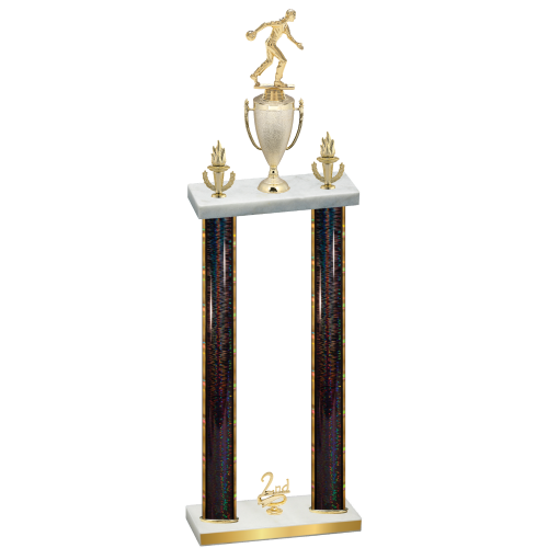 Double Black Glacier Second Place Bowling Trophy