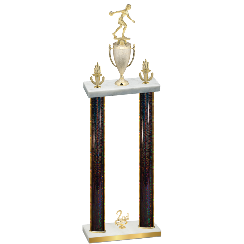 Double Black Glacier Second Place Bowling Trophy