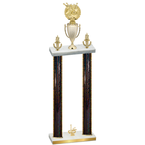 Double Black Glacier First Place Bowling Trophy