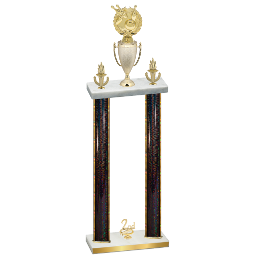 Double Black Glacier Second Place Bowling Trophy
