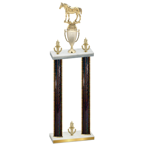 Double Black Glacier Victory Horses Trophy