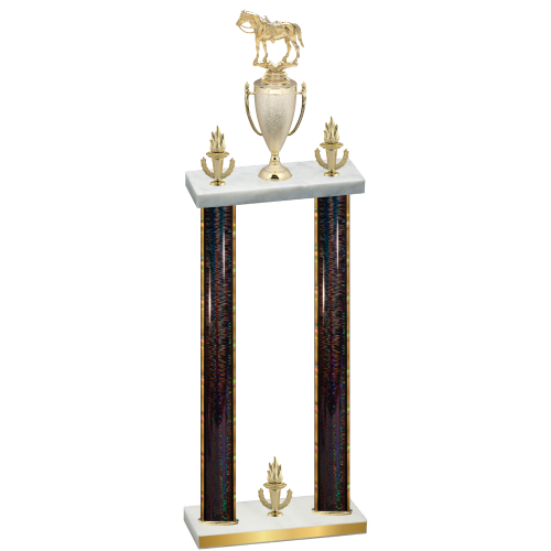 Double Black Glacier Victory Horses Trophy
