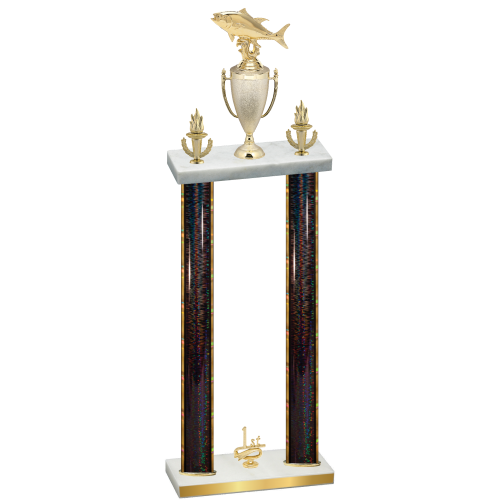 Double Black Glacier First Place Fishing Trophy