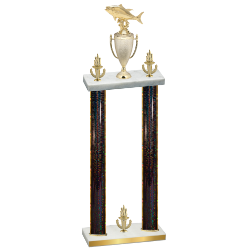 Double Black Glacier Victory Fishing Trophy