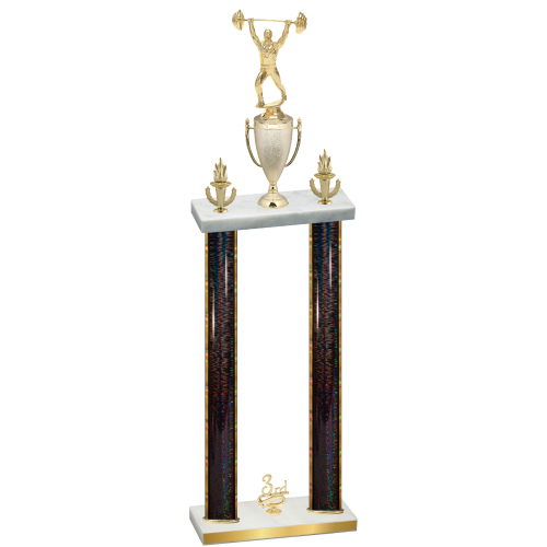 Double Black Glacier Third Place Weights Trophy