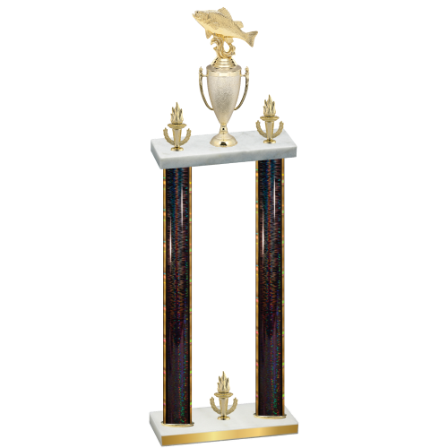 Double Black Glacier Victory Fishing Trophy