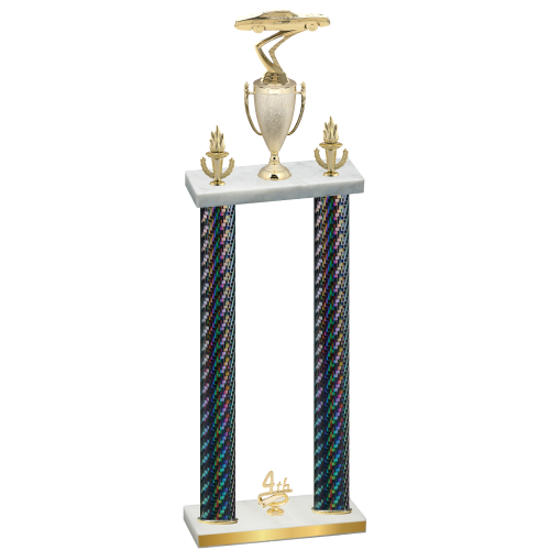 Double Black Carbon Fiber Fourth Place Cars Trophy