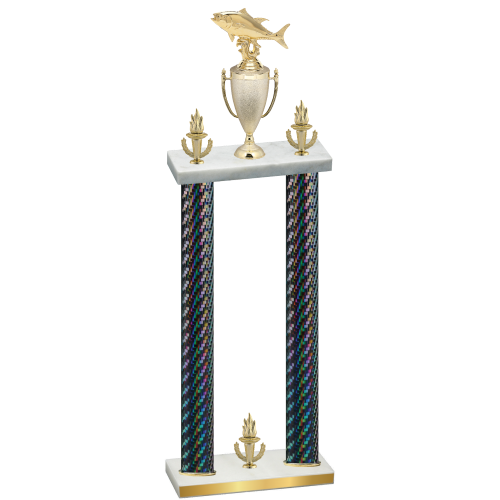 Double Black Carbon Fiber Victory Fishing Trophy