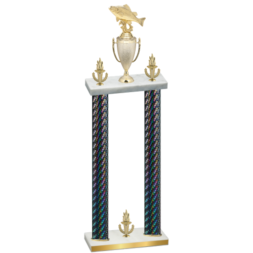 Double Black Carbon Fiber Victory Fishing Trophy