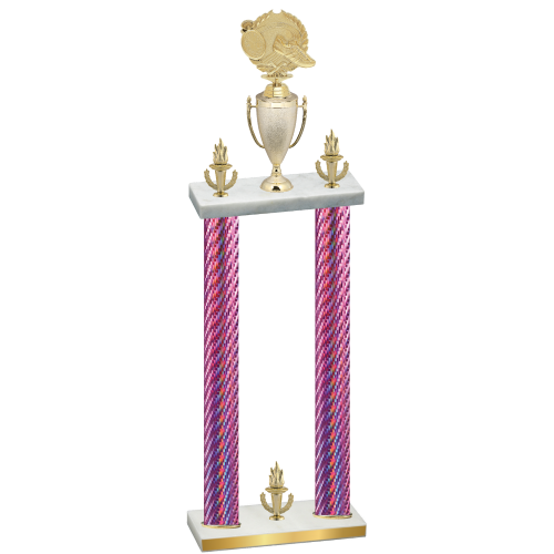 Double Pink Carbon Fiber Victory Running Trophy