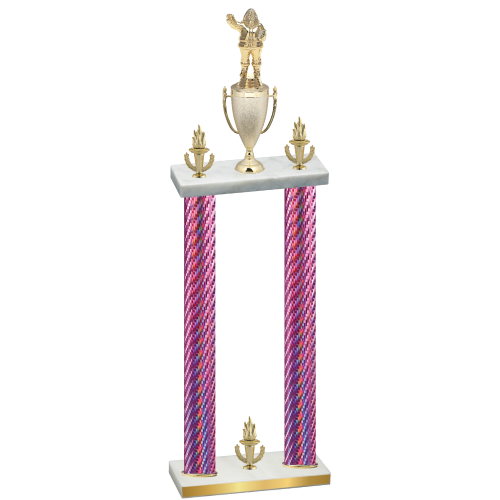 Double Pink Carbon Fiber Victory Holiday Trophy
