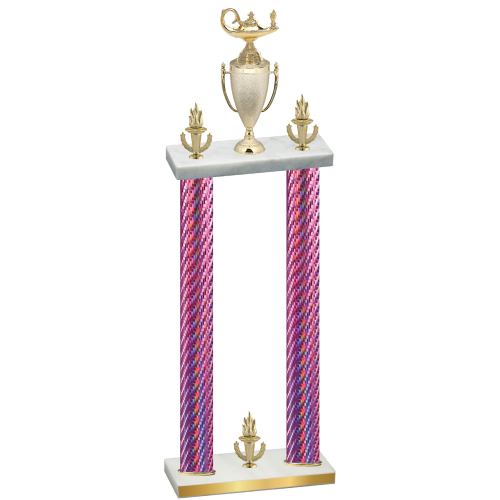 Double Pink Carbon Fiber Victory Academics Trophy