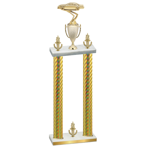Double Gold Carbon Fiber Victory Cars Trophy