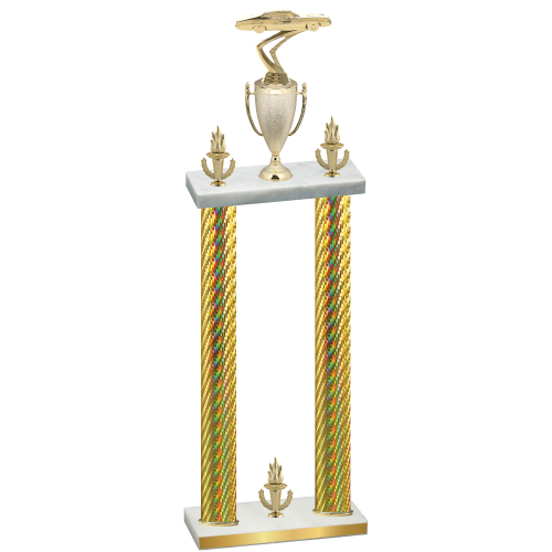 Double Gold Carbon Fiber Victory Cars Trophy