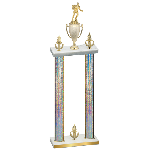 Double Silver Glacier Victory Rugby Trophy