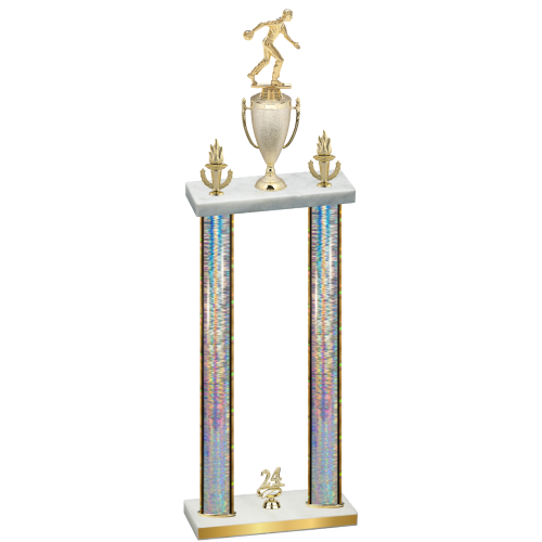 Double Silver Glacier Year Bowling Trophy