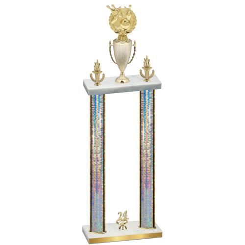 Double Silver Glacier Year Bowling Trophy