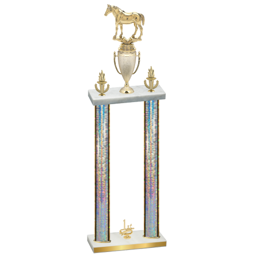 Double Silver Glacier First Place Horses Trophy