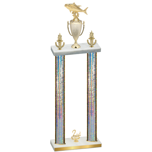 Double Silver Glacier Second Place Fishing Trophy