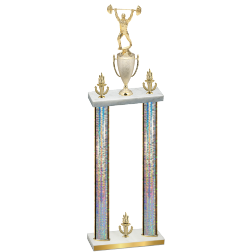 Double Silver Glacier Victory Weights Trophy