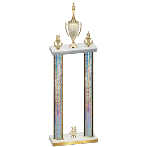 Double Silver Glacier Year Chess Trophy