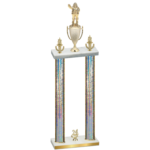 Double Silver Glacier Year Holiday Trophy