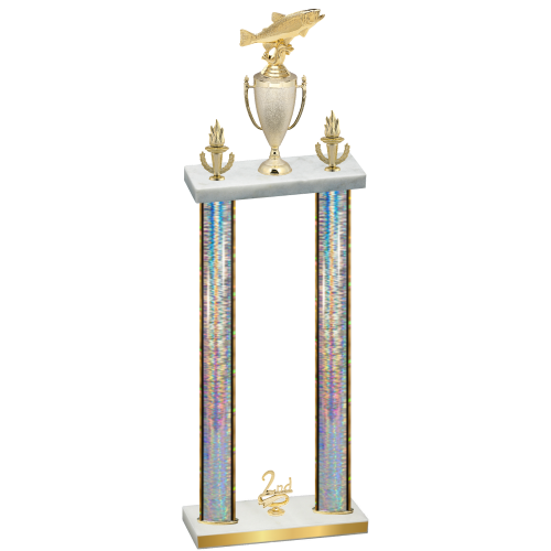 Double Silver Glacier Second Place Fishing Trophy