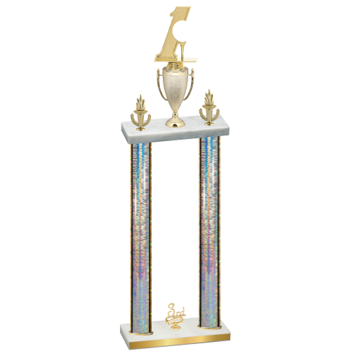 Double Silver Glacier Third Place Golf Trophy