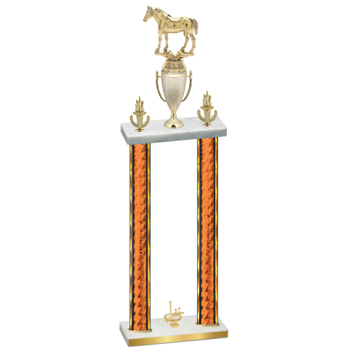 Double Orange Glacier First Place Horses Trophy