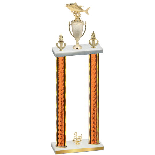 Double Orange Glacier Third Place Fishing Trophy
