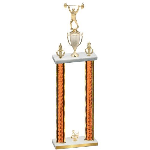 Double Orange Glacier Third Place Weights Trophy