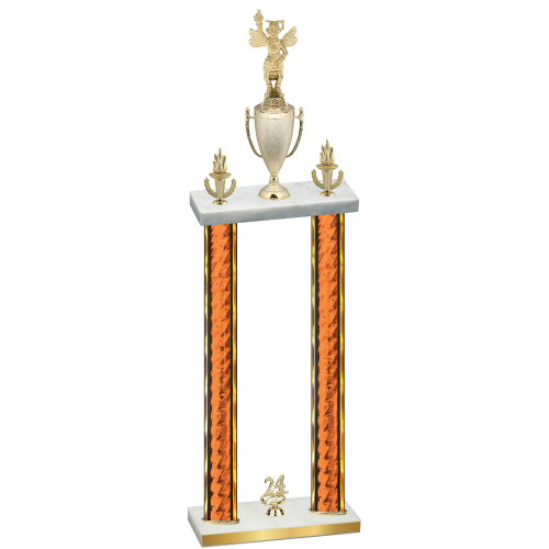 Double Orange Glacier Year Academics Trophy