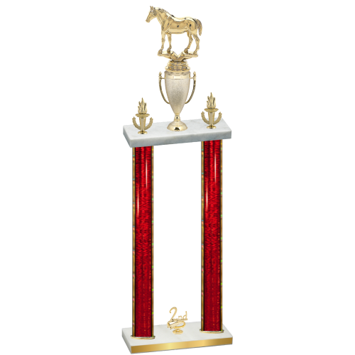 Double Red Glacier Second Place Horses Trophy