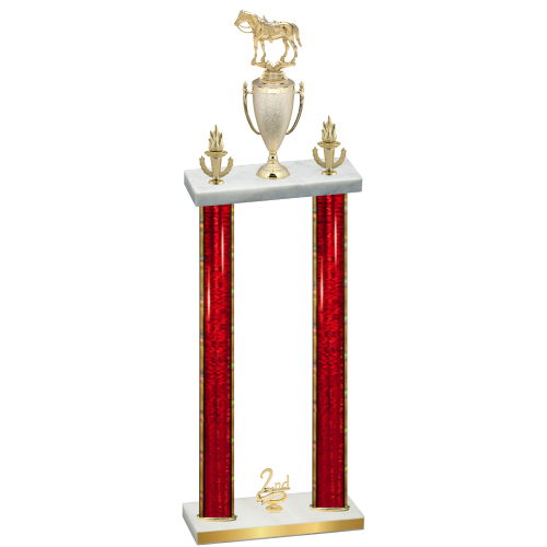 Double Red Glacier Second Place Horses Trophy
