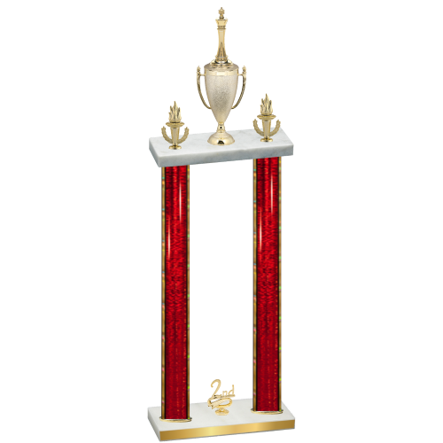 Double Red Glacier Second Place Chess Trophy