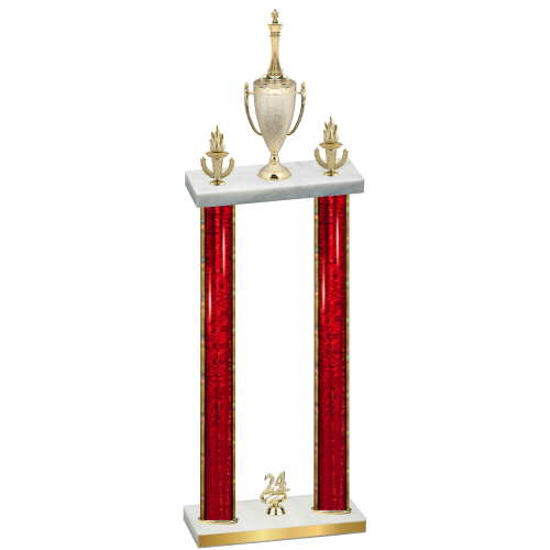 Double Red Glacier Year Chess Trophy
