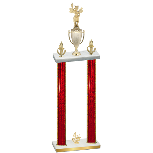 Double Red Glacier Fourth Place Academics Trophy