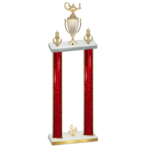 Double Red Glacier Fourth Place Academics Trophy
