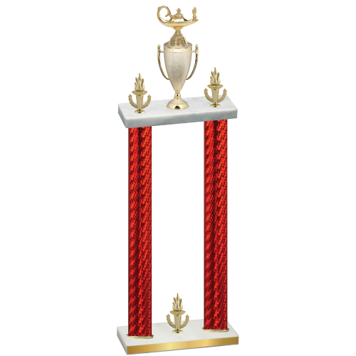 Double Red Carbon Fiber Victory Academics Trophy