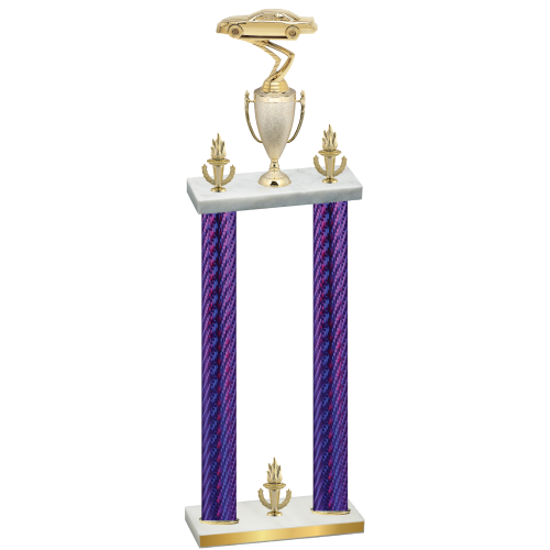 Double Purple Carbon Fiber Victory Cars Trophy