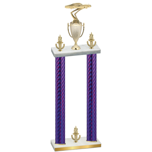 Double Purple Carbon Fiber Victory Cars Trophy