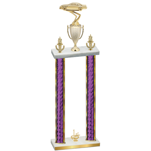 Double Purple Glacier First Place Cars Trophy